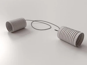 tin can telephone 3D Model