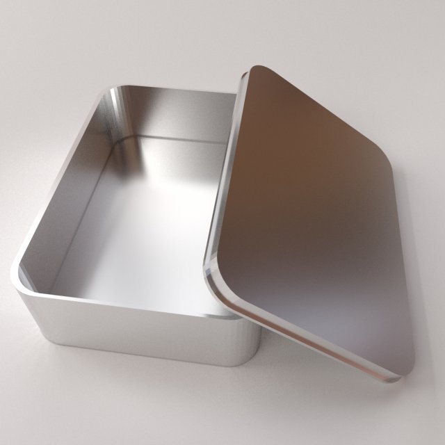 rectangle tin can 3D Model .c4d .max .obj .3ds .fbx .stl .blend 