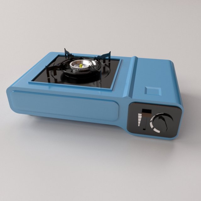 camping stove 3D Model .c4d .max .obj .3ds .fbx .stl .blend 