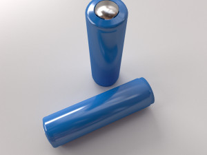 lithium ion 18650 battery 3D Model