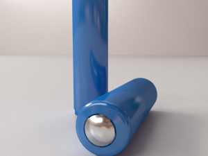 lithium ion 18650 battery 3D Model