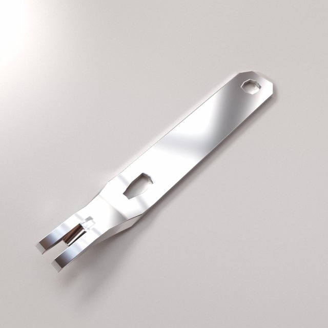 Mini Pry Bar Model 3D .c4d .max .obj .3ds .fbx .stl .blend 
