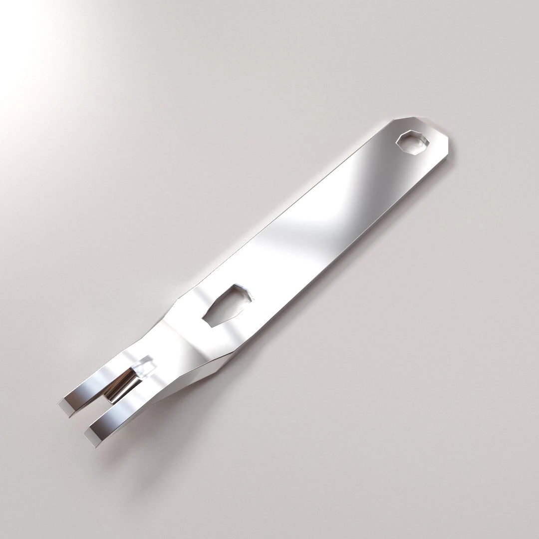 Mini Pry Bar 3D Model .c4d .max .obj .3ds .fbx .stl .blend