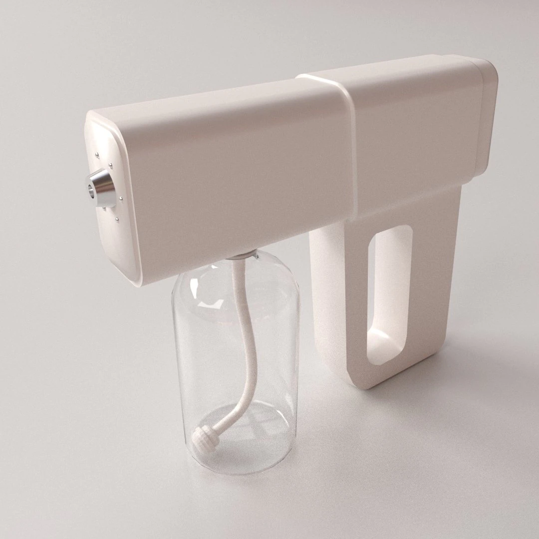 Nano Spray Dryer 3D Model .c4d .max .obj .3ds .fbx .stl .blend 