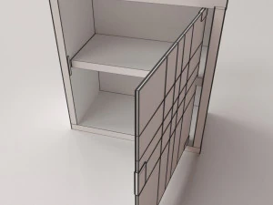 First Aid Glass Cabinet 3D Model