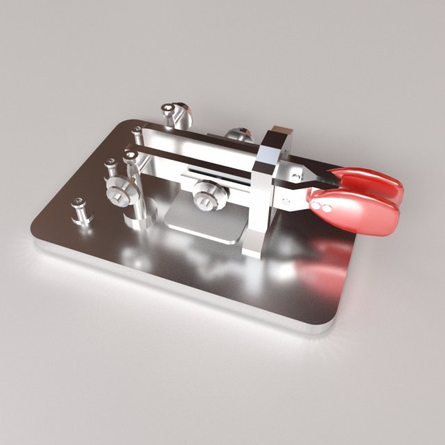 Dual Paddle Key Modelo 3D .c4d .max .obj .3ds .fbx .stl .blend 