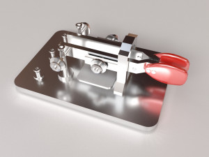 Dual Paddle Key 3D Model