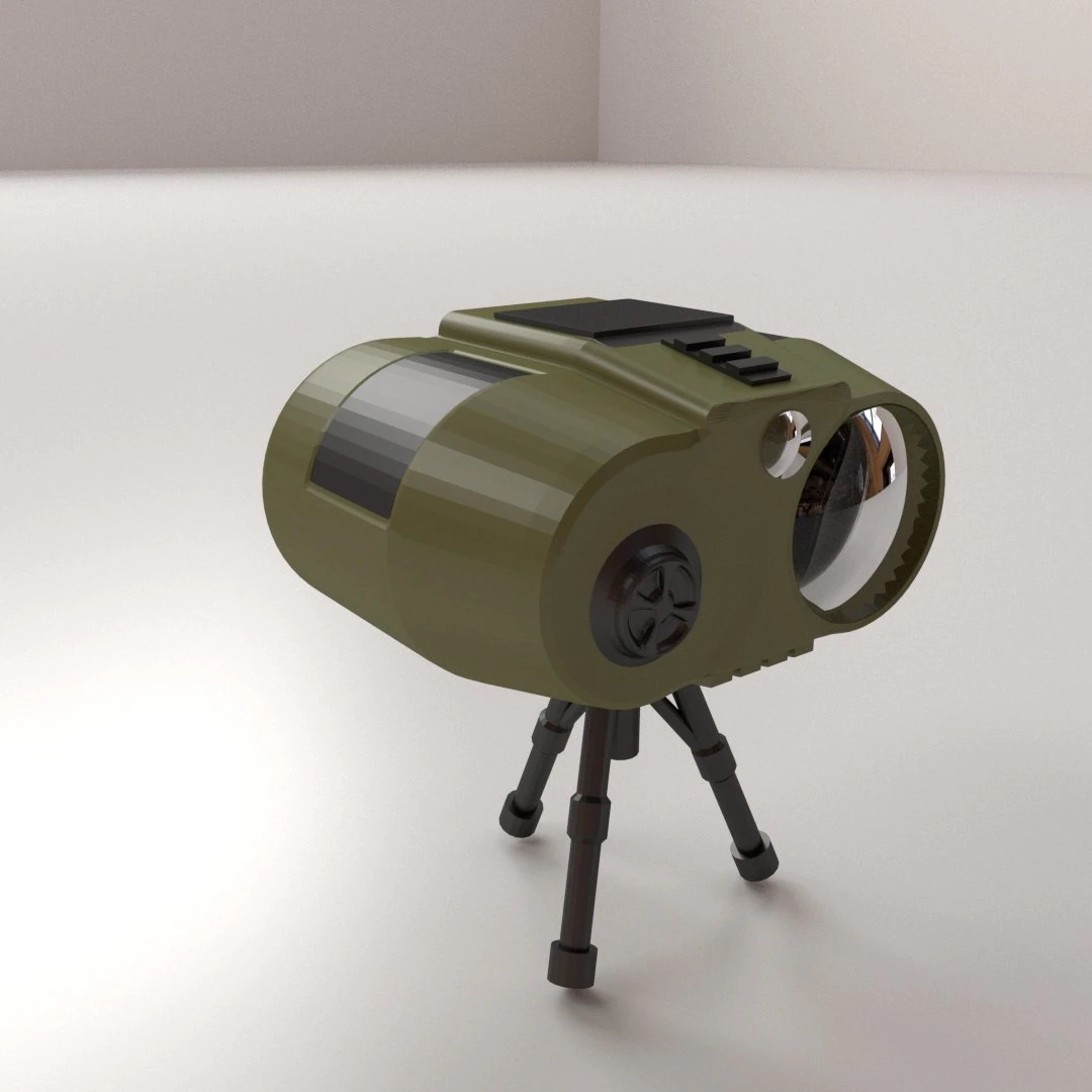 Laser Target Locator 3D Model .c4d .max .obj .3ds .fbx .stl .blend 