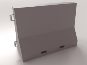 Concrete Barricade 3Dモデル