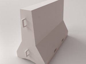 Concrete Barricade 3Dモデル