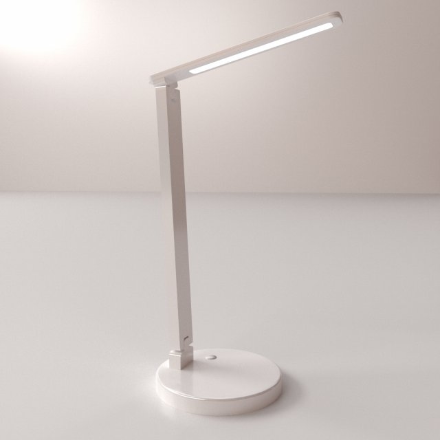 LED Desk Lamp 3D Model .c4d .max .obj .3ds .fbx .stl .blend 