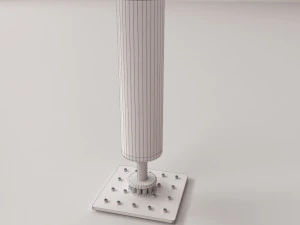 Sacco da boxe con supporto a ventosa Modello 3D