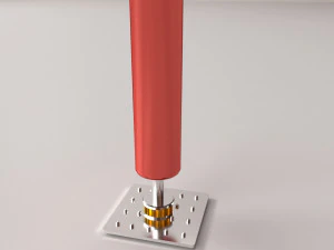 Sacco da boxe con supporto a ventosa Modello 3D