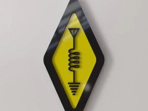 Ham Radio Logo 3D Model