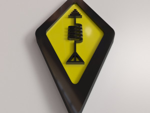 Ham Radio Logo Modelo 3D