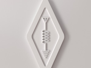 Ham Radio Logo Modelo 3D