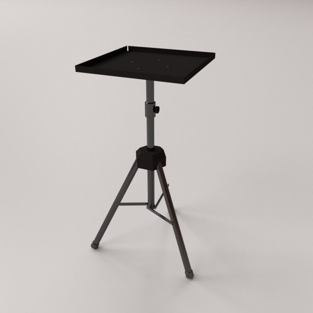 Projector Stand 3D Model .c4d .max .obj .3ds .fbx .stl .blend 
