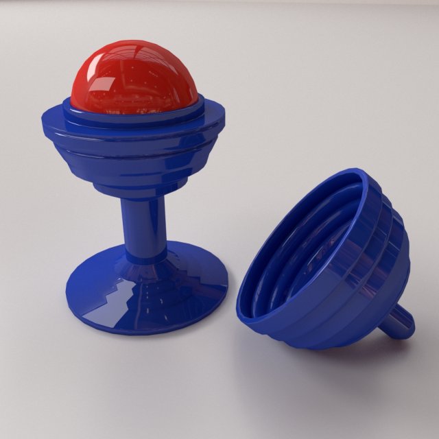 Vanishing Ball Magic Prop 3D Модель .c4d .max .obj .3ds .fbx .stl .blend 