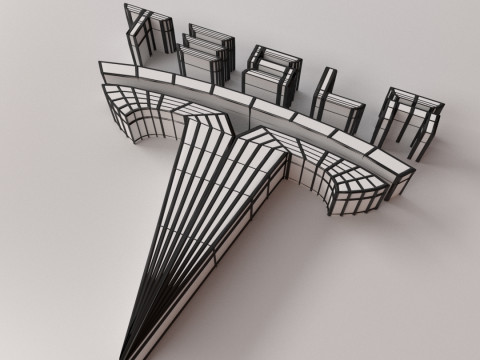 Tesla Logo Modèle 3D