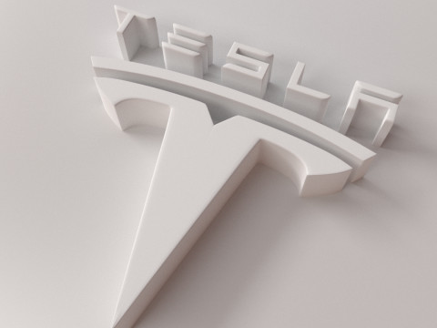 Tesla Logo Modèle 3D