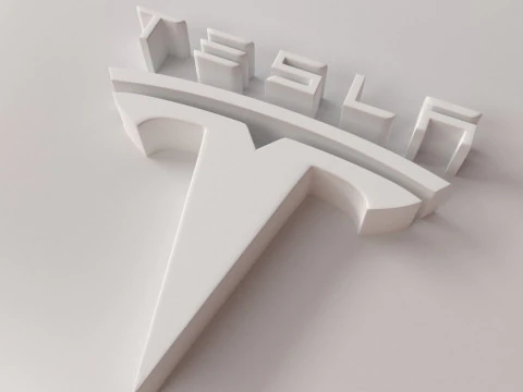Tesla Logo 3D Model