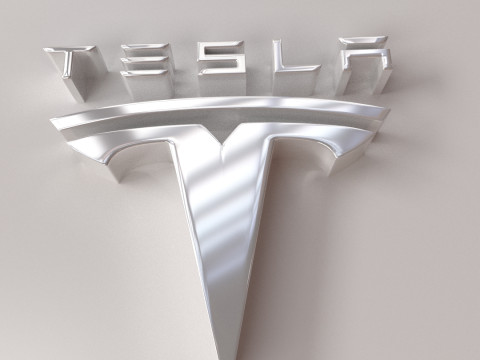 Tesla Logo Modèle 3D