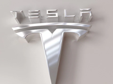 Tesla Logo 3D Model
