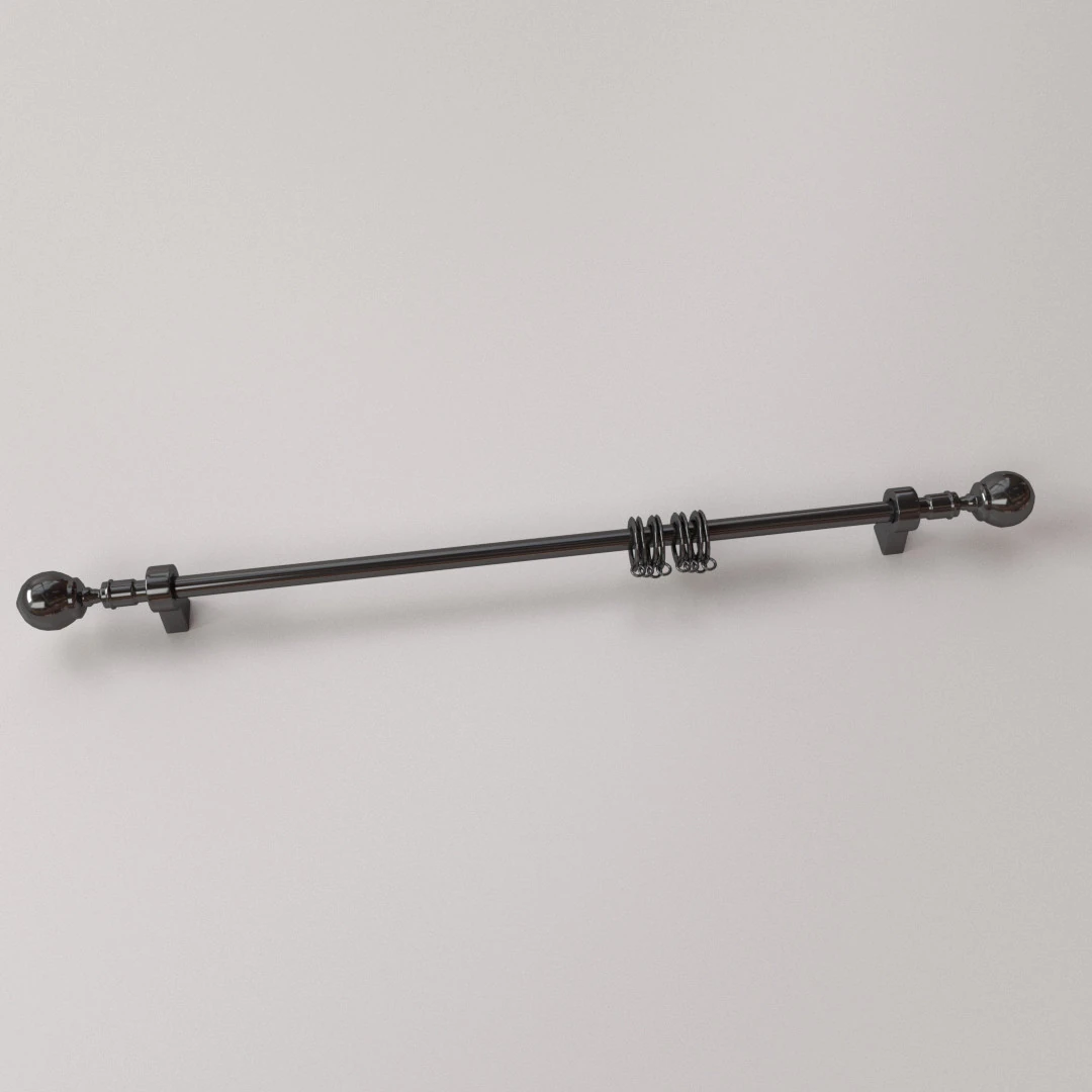 Curtain Rod 3D Model .c4d .max .obj .3ds .fbx .stl .blend 