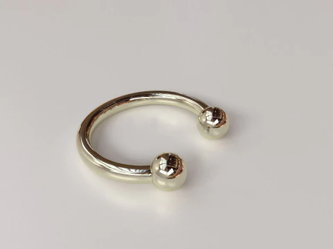 Brustwarzenpiercing v2 3D Modell