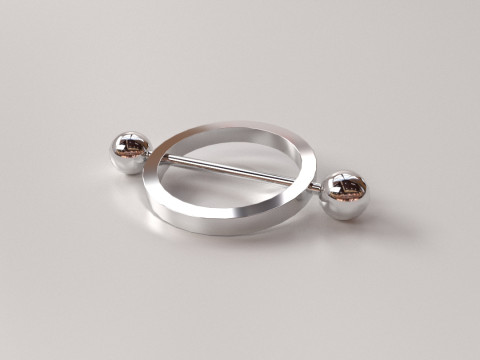 Nipple Piercing v4 Modelo 3D
