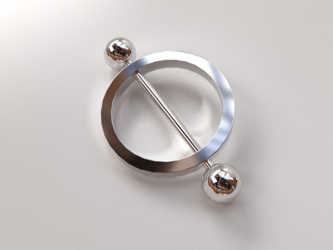 Nipple Piercing v4 Modelo 3D
