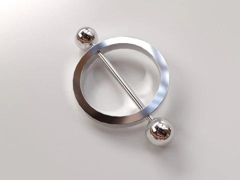 Nipple Piercing v4 3D Model