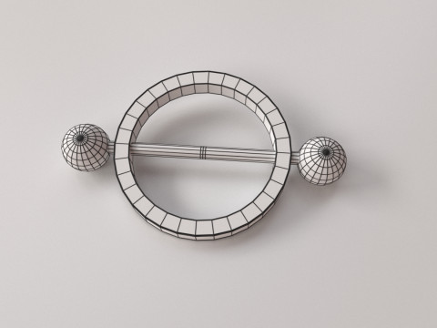 Nipple Piercing v4 Modelo 3D