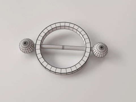 Nipple Piercing v4 3D Model