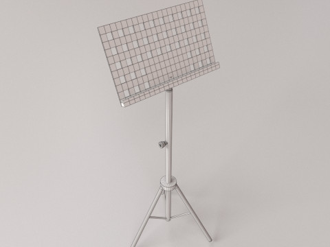 Music Note Stand 3D Model
