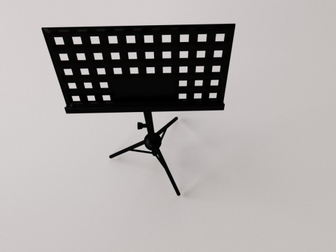 Music Note Stand 3D Model