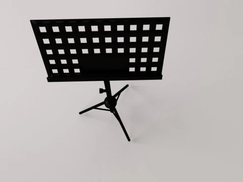 Music Note Stand 3D Model