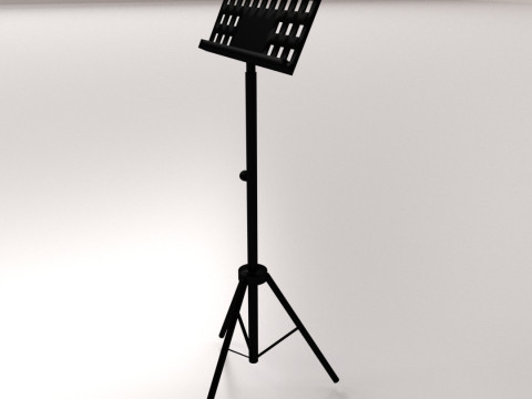 Music Note Stand 3D Model