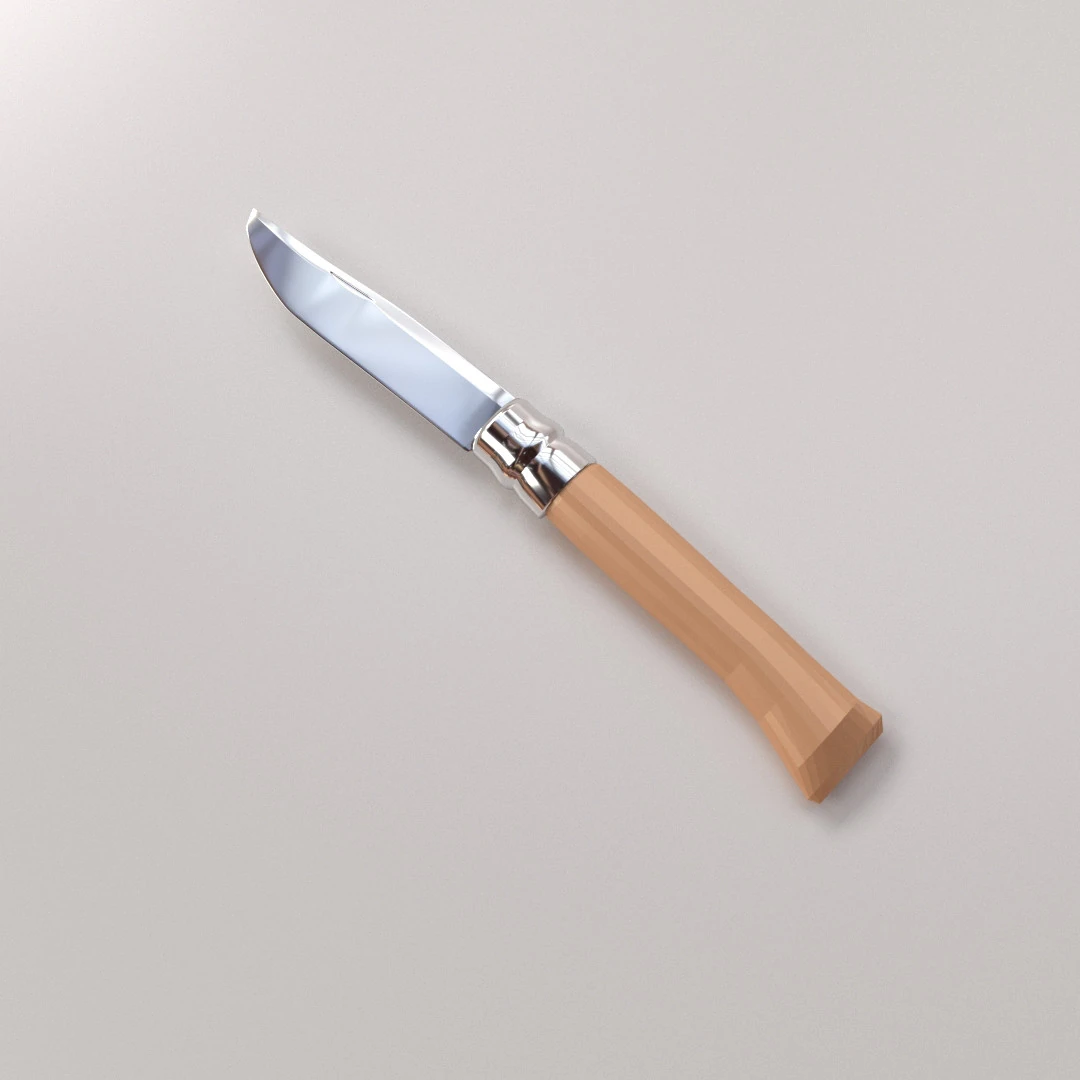 Folding Knife 3D Model .c4d .max .obj .3ds .fbx .stl .blend