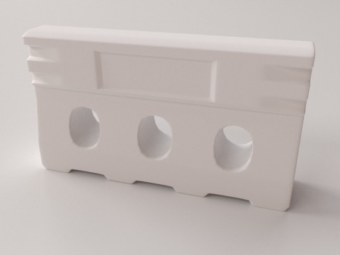 Jersey Barrier Modelo 3D