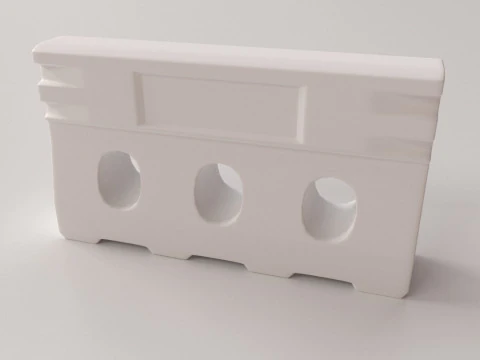 जर्सी बैरियर 3D मॉडल