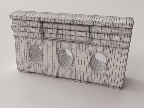 Jersey Barrier Modelo 3D