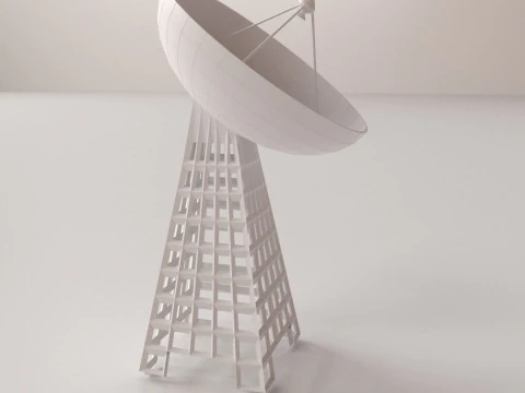 Communication Tower 3D Model