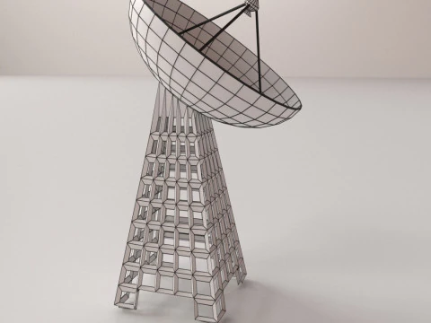 Communication Tower 3D Model