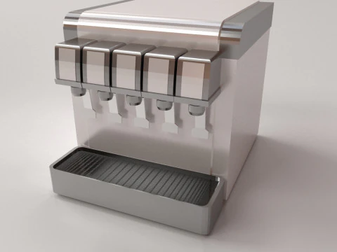 Post Mix Makinesi 3D Model