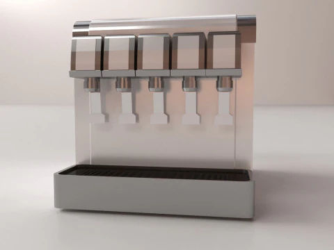 Post Mix Machine 3D Model