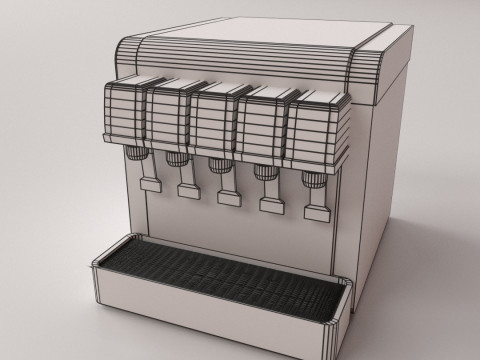 Post Mix Machine 3D-Modell