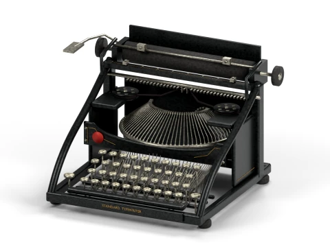 Antique Typewriter 3Dモデル