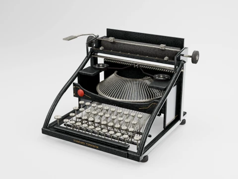 Antique Typewriter 3D Model
