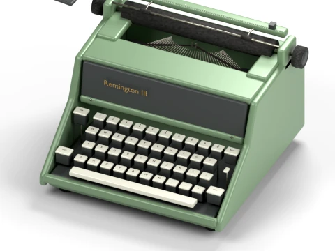 Remington Typewriter 3Dモデル
